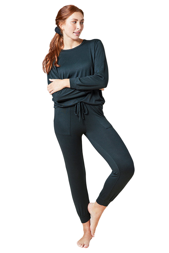 Softies 2 Piece Dream Jersey Crew Neck Lounge Set - Flirt!