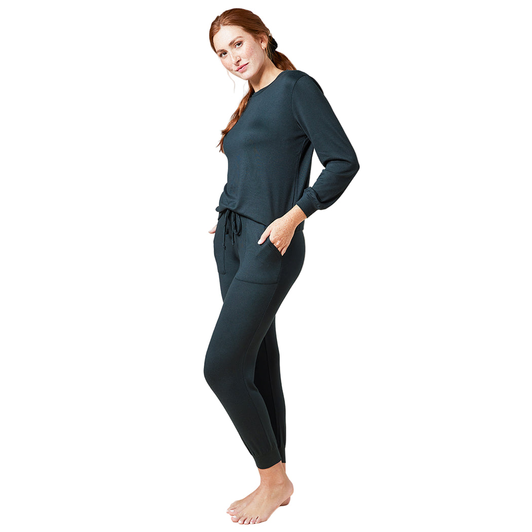 Softies 2 Piece Dream Jersey Crew Neck Lounge Set - Flirt!