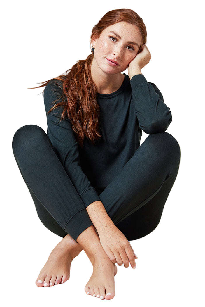 Softies 2 Piece Dream Jersey Crew Neck Lounge Set - Flirt!