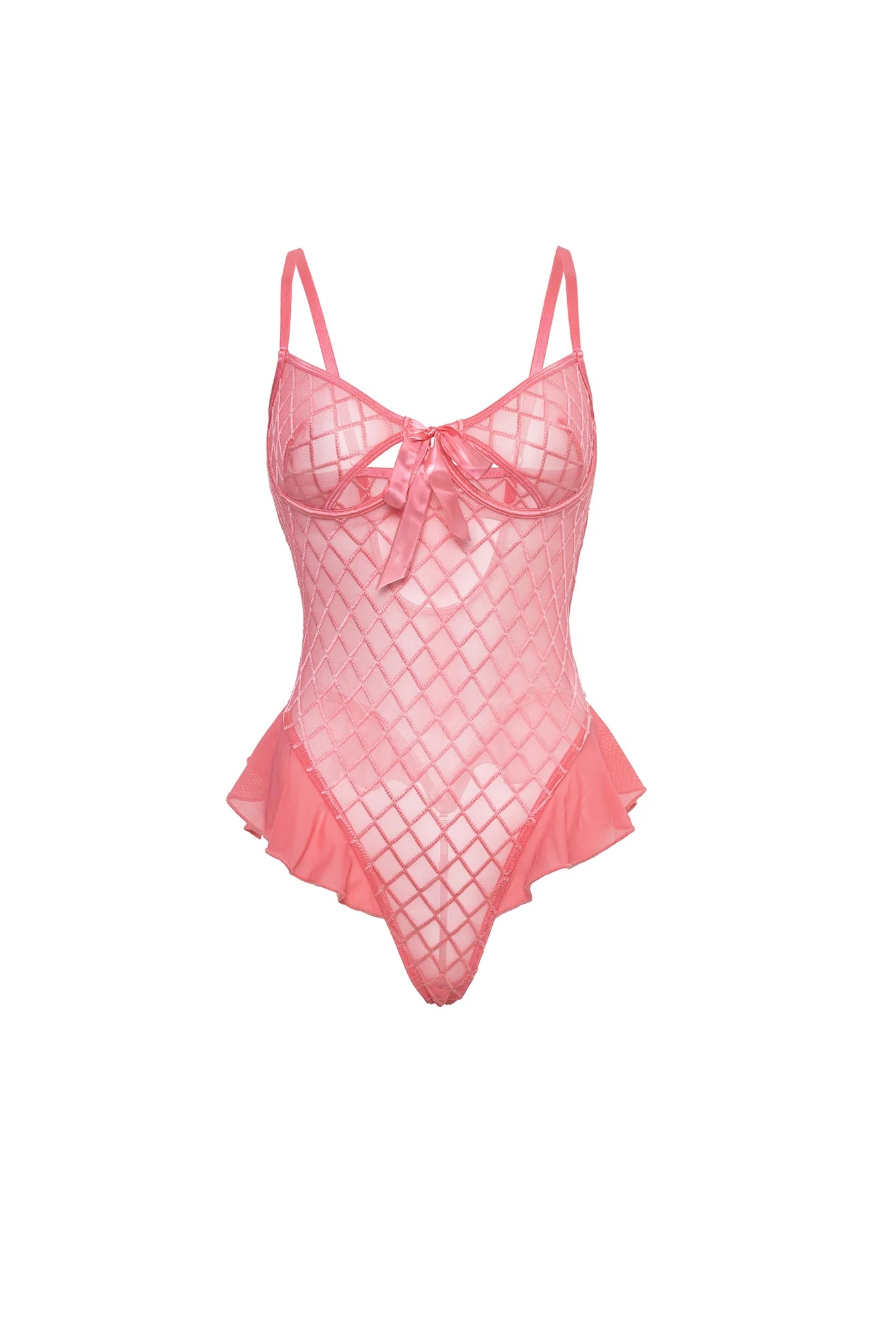 Oh La La Cheri Aubrielle Sheer One Piece Teddy - Flirt!