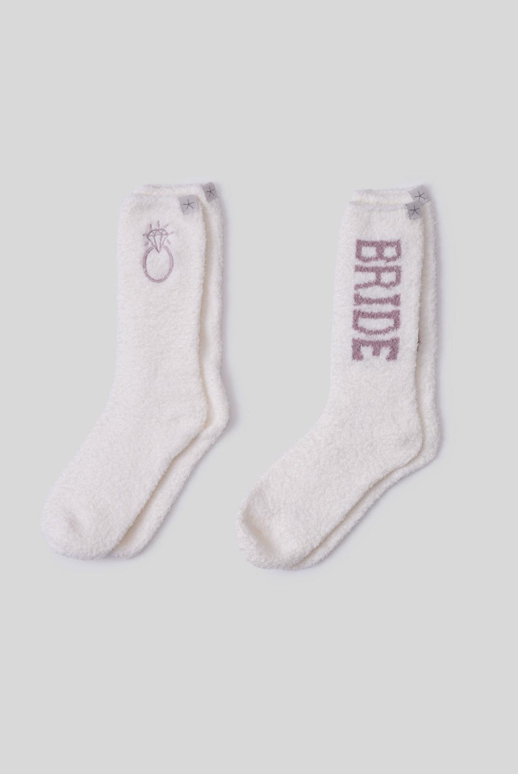 Barefoot Dreams Cozy Chic Bridal 2 Pack Sock Set - Flirt!
