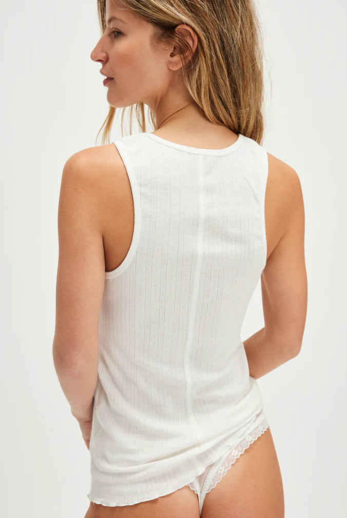 Free People Fresh In Love Pointelle Tank - Flirt!