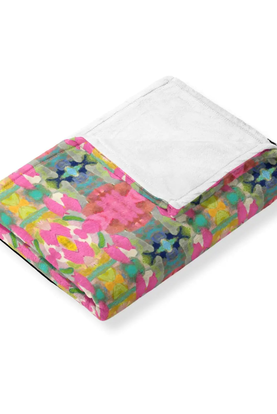 Laura Park Designs Pink Paradise Fleece Blanket - Flirt!