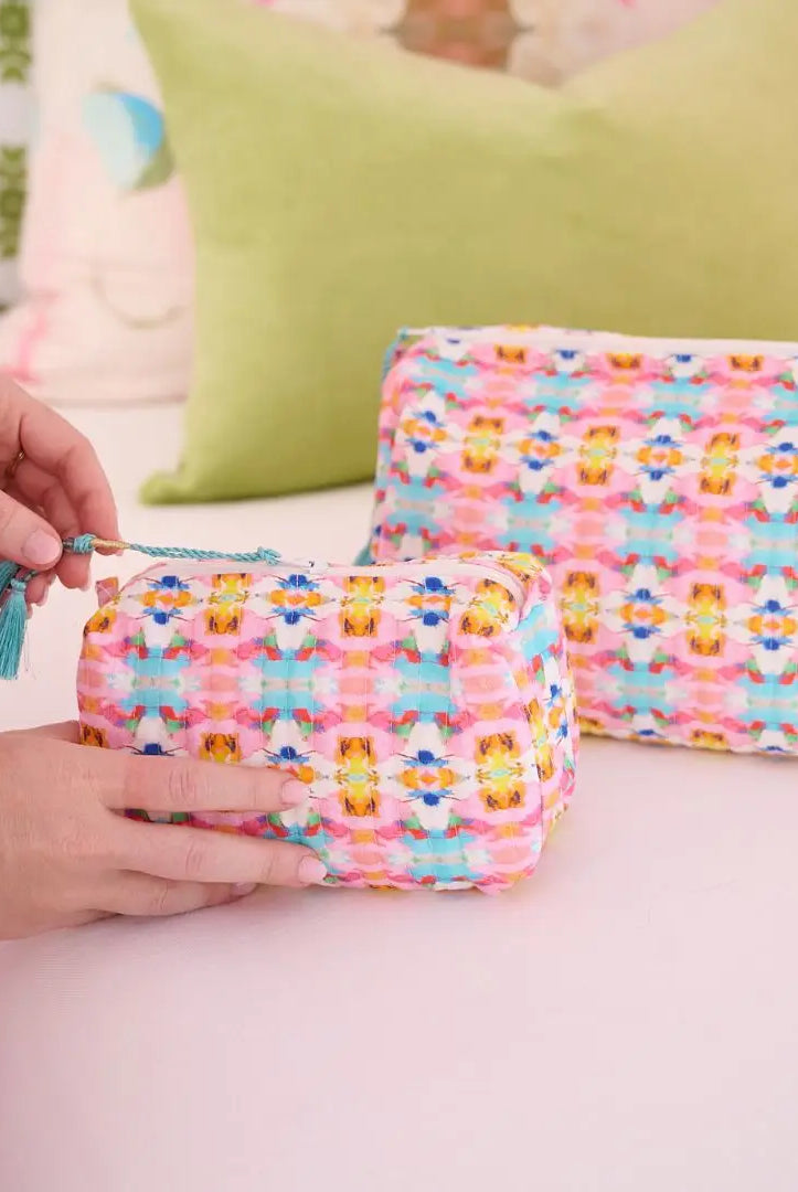 Laura Park Designs Sumner Pink Small Cosmetic Bag - Flirt!