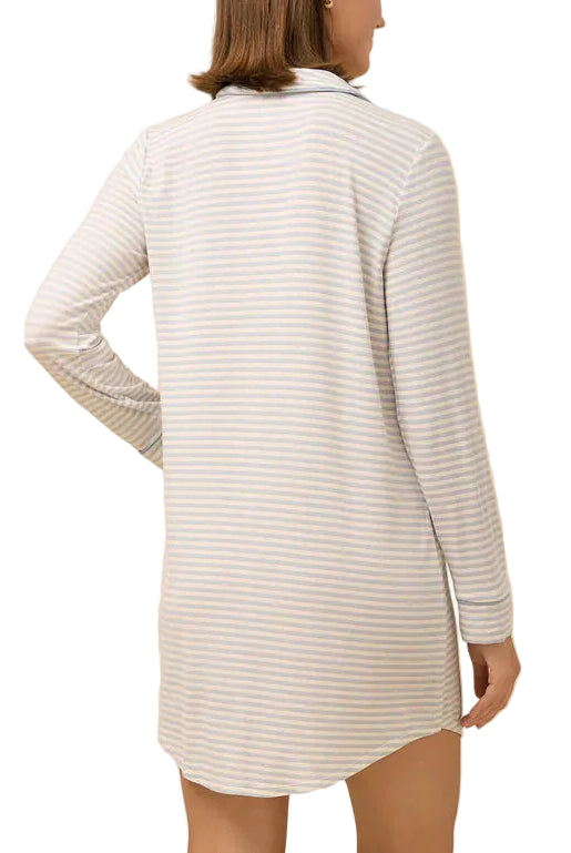 Spartina Shoreline Stripe Pajama Sleep Shirt - Flirt!