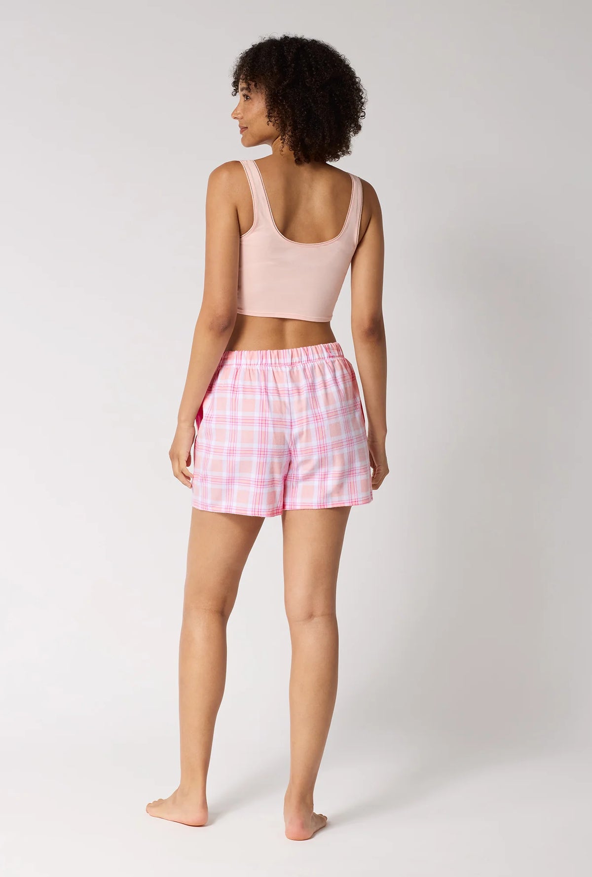 BedHead Organic Cotton Flannel Boxer Shorts - Flirt!
