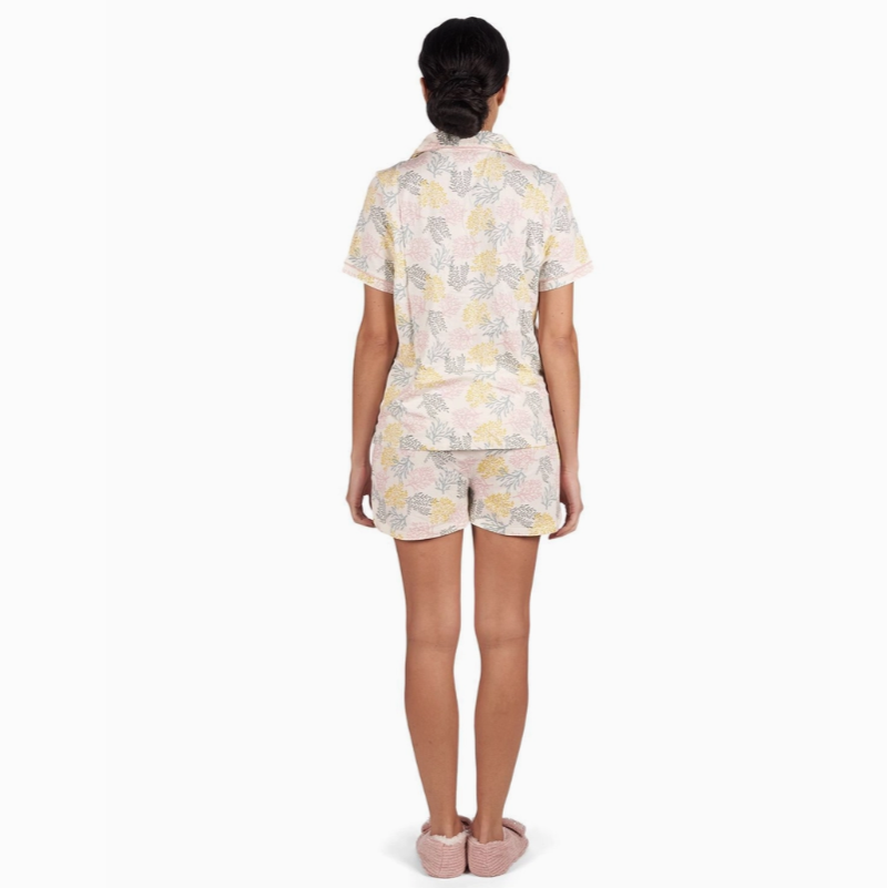 2 Piece Coral Reef Pajama Set with Short Sleeve and Short - Flirt!
