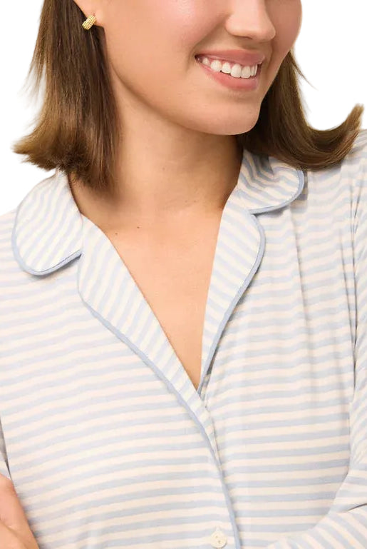 Spartina Shoreline Stripe Pajama Sleep Shirt - Flirt!