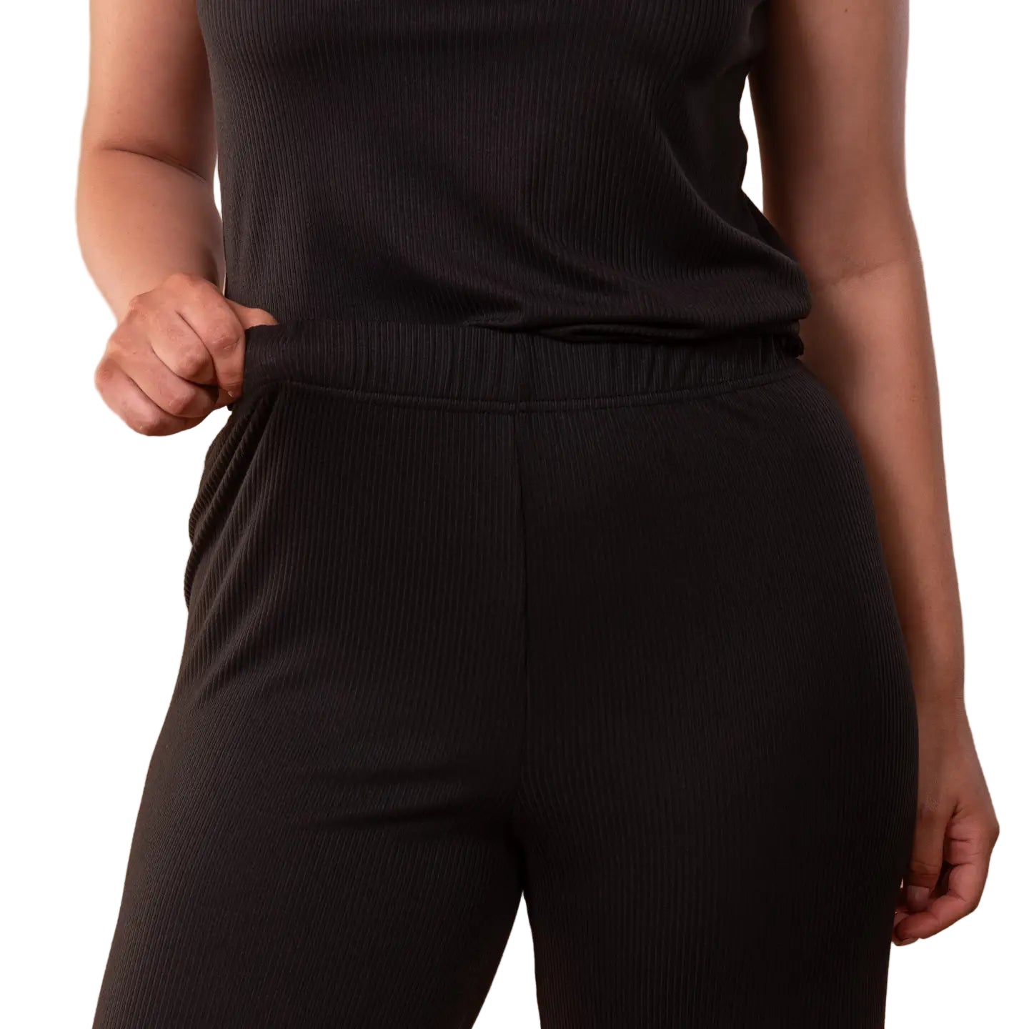 Bliss Ribbed-Knit Pajama Pant - Flirt! 