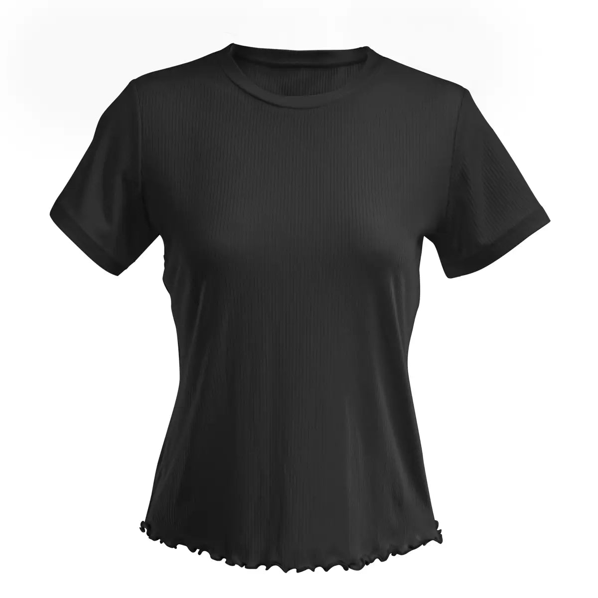 Bliss Ribbed Knit Short Sleeve Pajama Top - Flirt! 