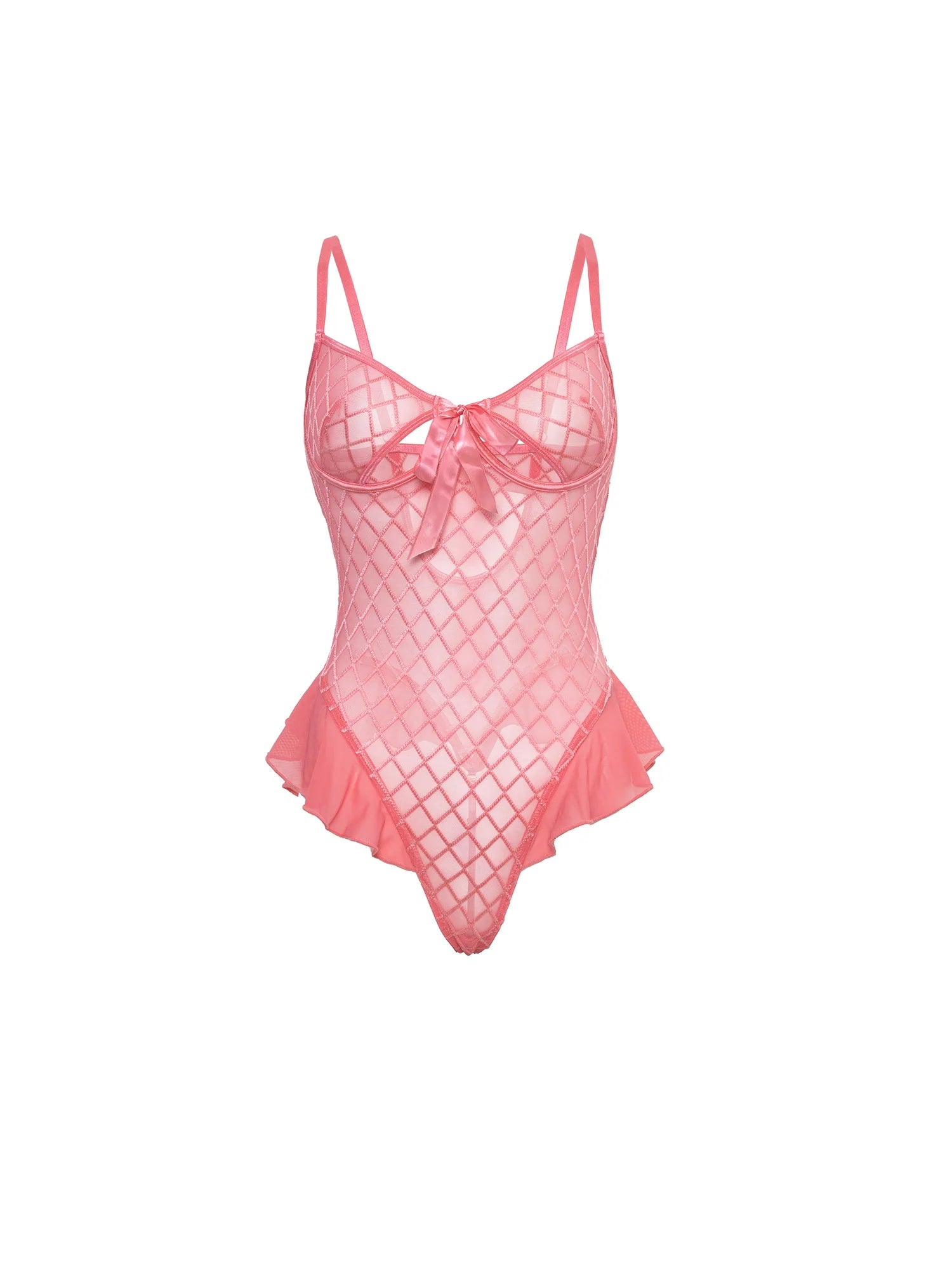 Oh La La Cheri Aubrielle Sheer One Piece Teddy - Flirt! 