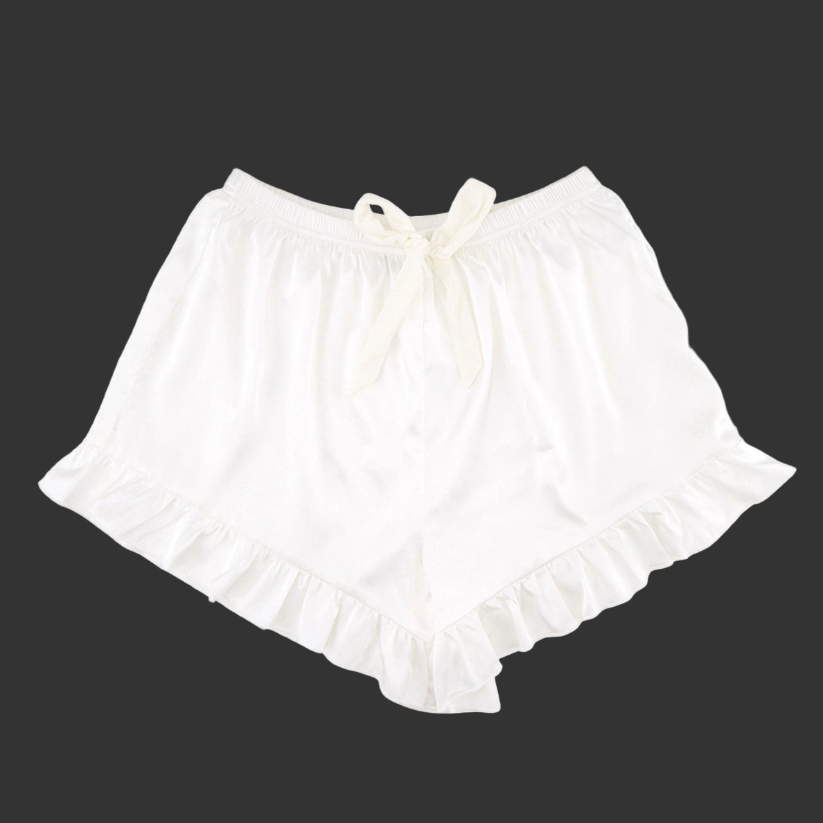 Bella Sleep + Spa 2 Piece Camisole and Ruffled Short Pajama Set - Flirt! 