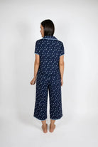 Aspen Dreams Sailboat Cropped 2 Piece Pajama Set - Flirt! 