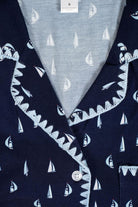 Aspen Dreams Sailboat Cropped 2 Piece Pajama Set - Flirt! 