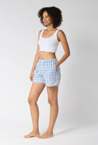 BedHead Organic Cotton Flannel Boxer Shorts - Flirt! 