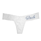 Classy Bride Darling Lace Crystal Jeweled Bridal Thong Panties - Flirt! 
