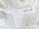 Classy Bride Darling Lace Crystal Jeweled Bridal Thong Panties - Flirt! 