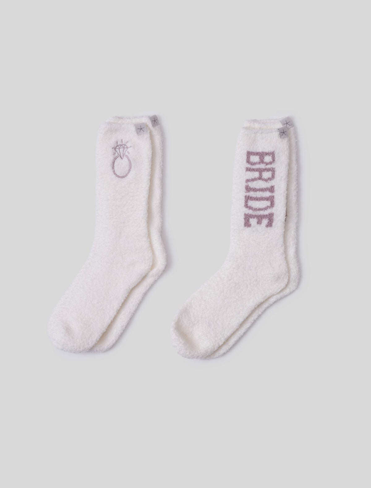 Barefoot Dreams Cozy Chic Bridal 2 Pack Sock Set - Flirt! 