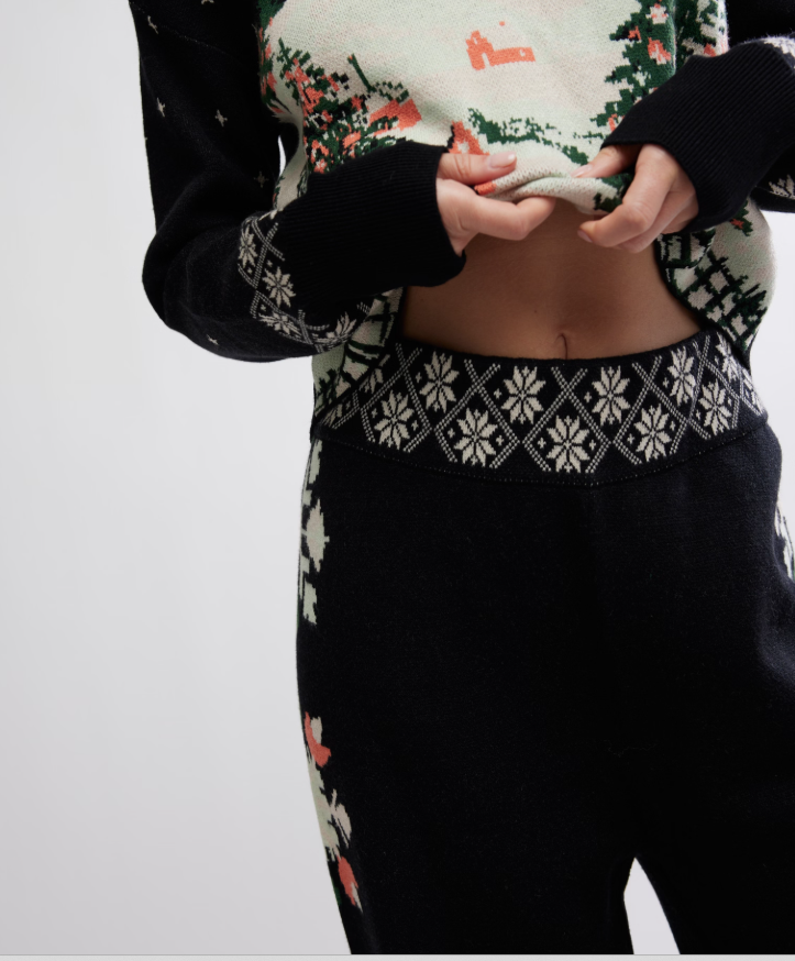 Free People Dream Whispers Knit 2 Piece Pajama Set - Flirt! 