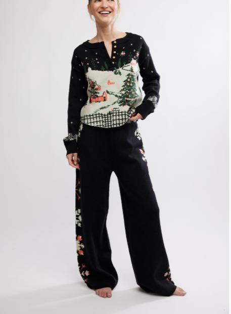 Free People Dream Whispers Knit 2 Piece Pajama Set - Flirt! 