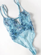 Oh La La Cheri Emilia Strappy Embroidered Teddy - Flirt! 