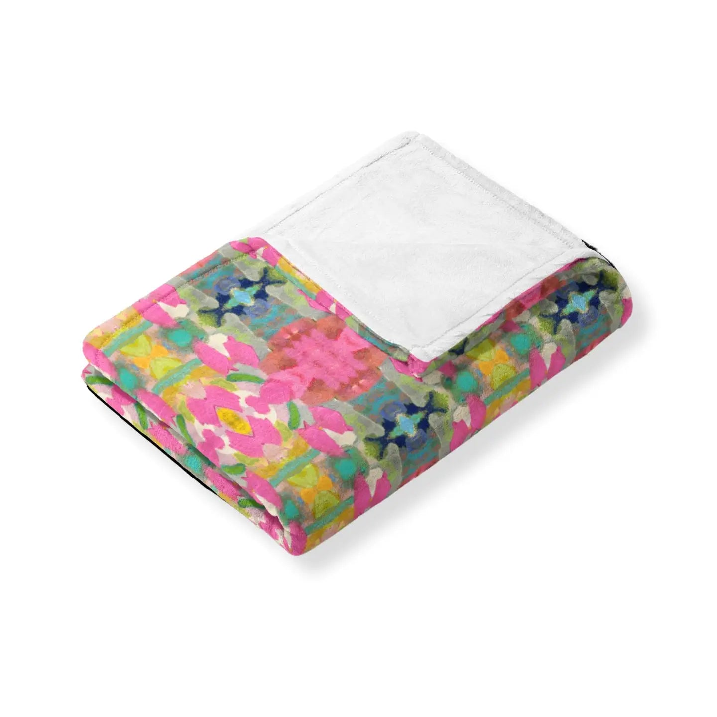 Laura Park Designs Pink Paradise Fleece Blanket - Flirt! 