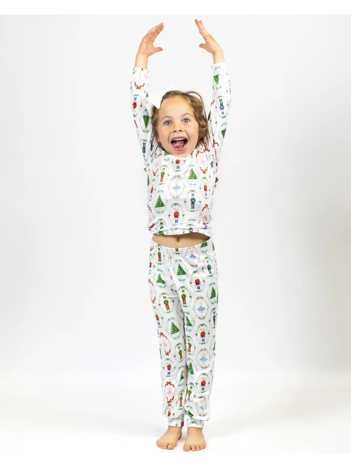 Youth Nutcracker Waltz Long Sleeve Shirt and Pant 2 Piece Pajama Set - Flirt! 
