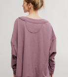 Free People Staycation Long Sleeve V-Neck Pullover - Flirt! 