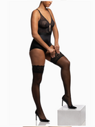 Romantic Silky Sheer Lace Thigh High - Flirt! Luxe Lingerie & Sleepwear