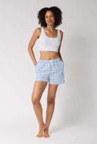 BedHead Organic Cotton Flannel Boxer Shorts - Flirt! 