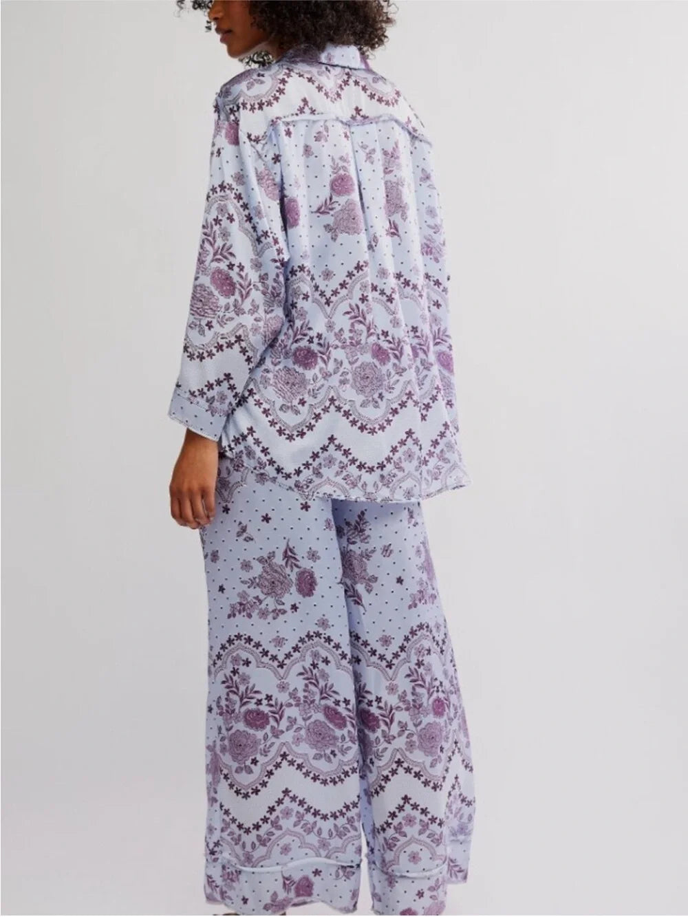 Free People Intimately Dreamy Days Long Sleeve Pajama Set - Flirt! 