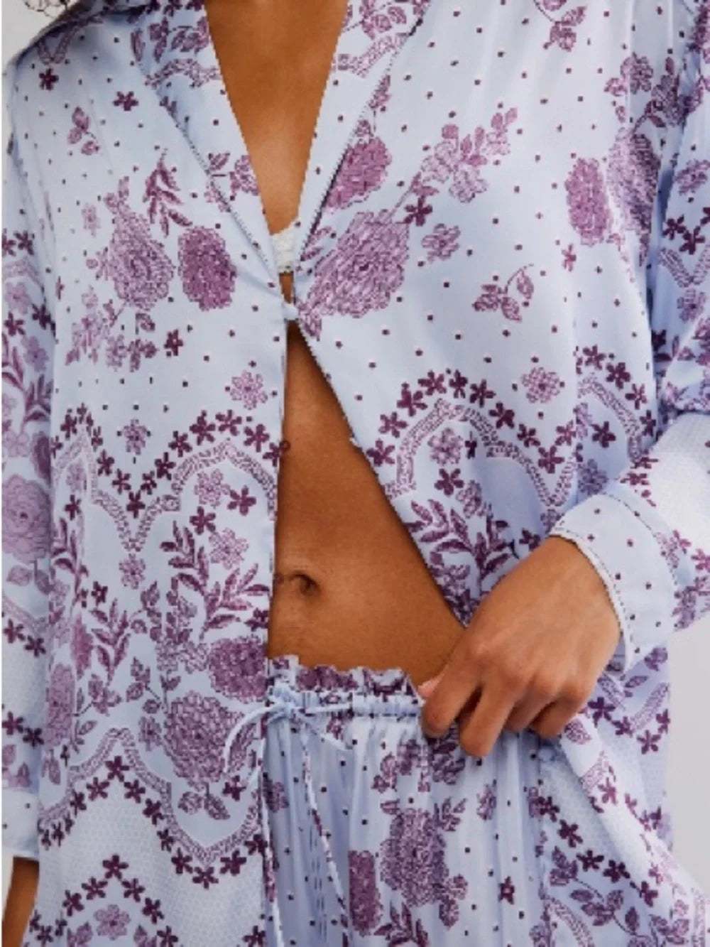 Free People Intimately Dreamy Days Long Sleeve Pajama Set - Flirt! 