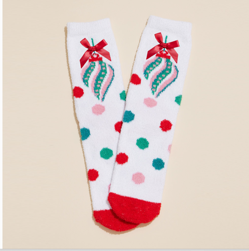 Cozy Christmas Socks 4 Pair Gift Box Set - Flirt! Luxe Lingerie & Sleepwear