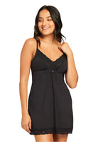 Bust Support Chemise Black - Flirt! Luxe Lingerie & Sleepwear
