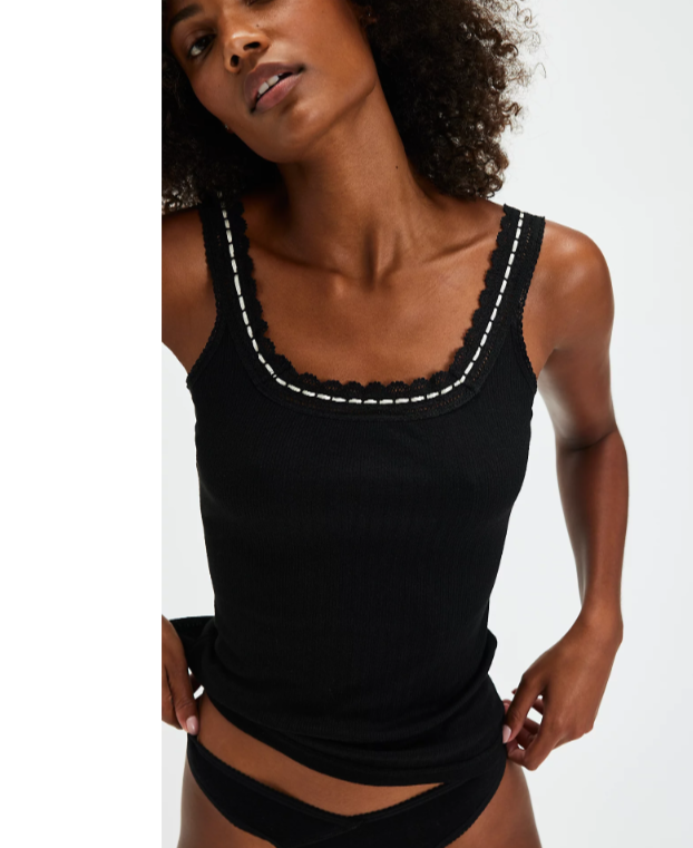 Free People Only You Ribbed Sleep Tank - Flirt! 