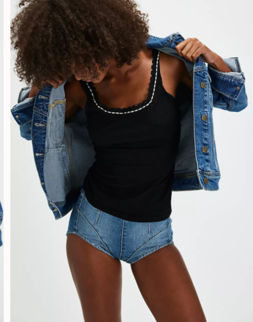 Free People Only You Ribbed Sleep Tank - Flirt! 