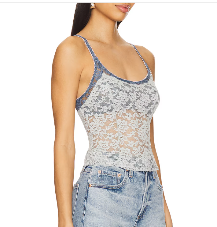 Free People All Day 2-Tone Lace Camisole - Flirt! 