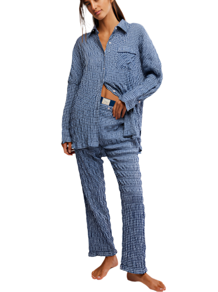 Free People Cloud Ten Seersucker Sleep Pant - Flirt! Luxe Lingerie & Sleepwear