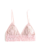 Signature Lace Padded Triangle Bralette - Bliss Pink - Flirt! Luxe Lingerie & Sleepwear