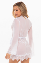 Provence Sheer Robe with matching G-String Panty - Flirt! Luxe Lingerie & Sleepwear