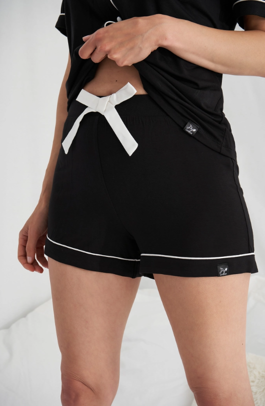 Bamboo Shirt and Short Pajama Set - Flirt! Luxe Lingerie & Sleepwear