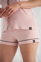 2 Piece Bamboo Cotton Pajama Set with Short Sleeve Shirt and Short - Flirt! 