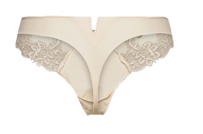 Saga Thong Topaz Beige - Flirt! Luxe Lingerie & Sleepwear