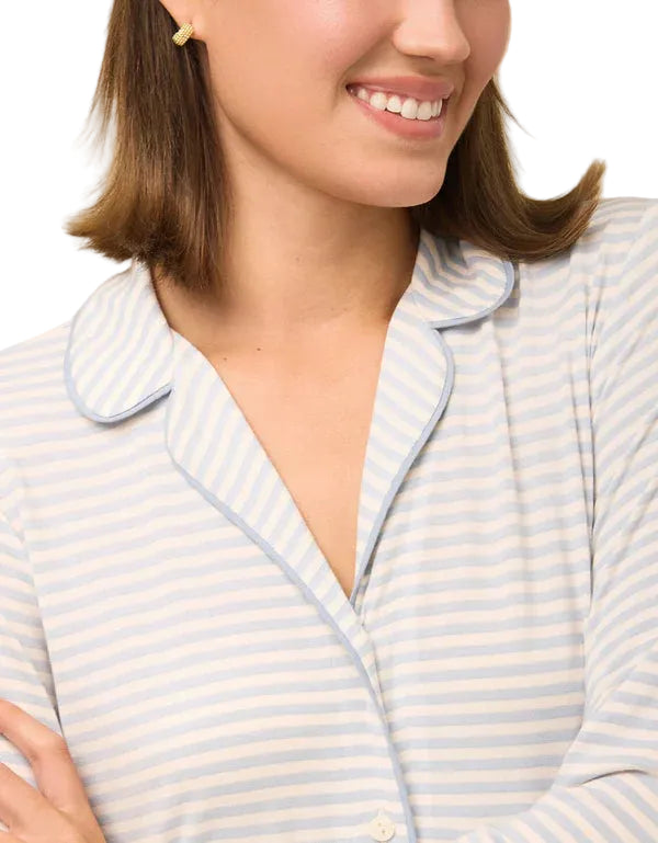 Spartina Shoreline Stripe Pajama Sleep Shirt - Flirt! 