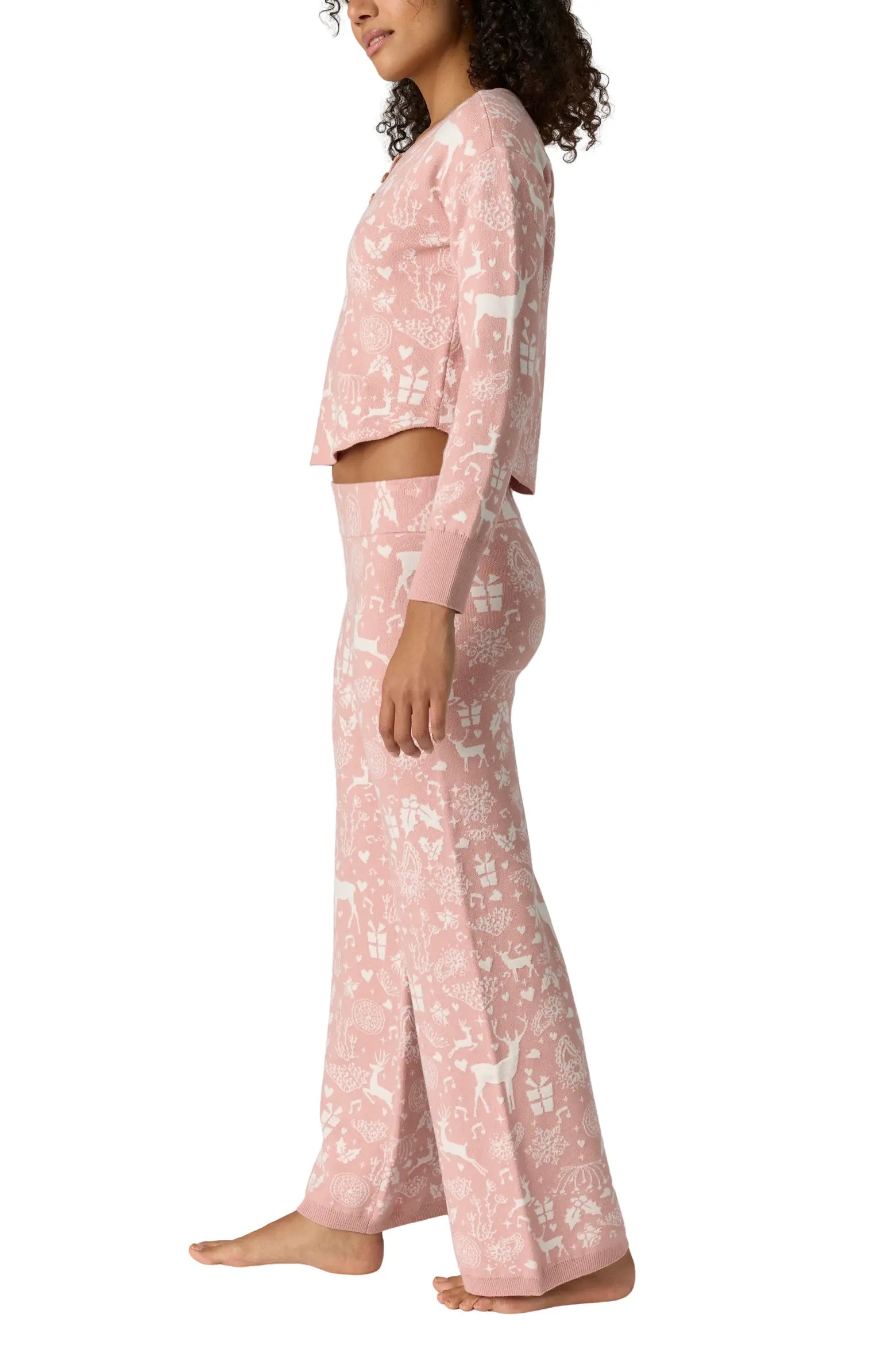 Free People Intimately Soft Season Long-Sleeve Pajama Set - Flirt! 