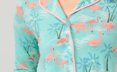 Spartina449 Flamingos and Palm Trees Pajama Pant - Flirt! 