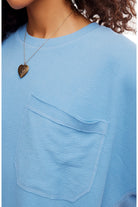 Free People Staycation Short Sleeve V-Neck Pullover - Flirt! 